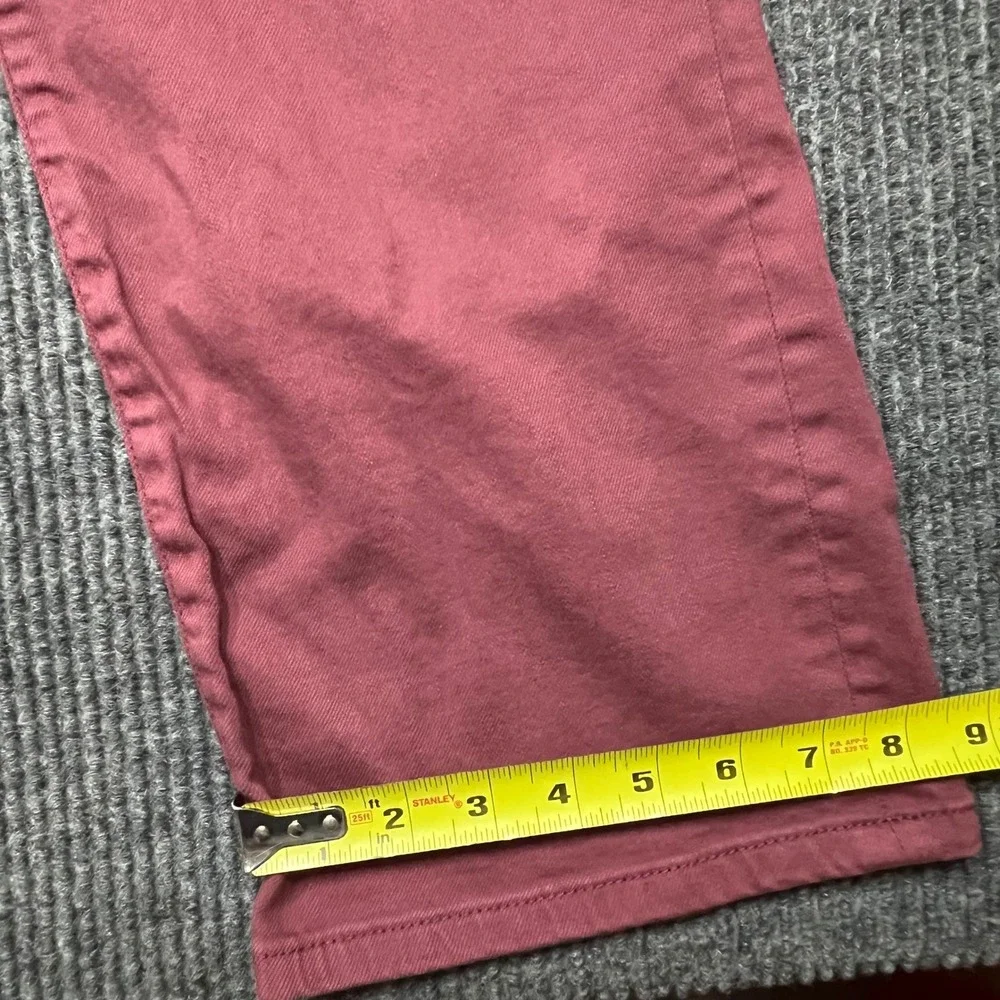 Joe's Jeans Rosy Ash Wide Leg High Rise Pants Mauve 28 Crop Womens Stretch Ankle - Picture 6 of 10